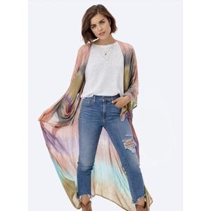 Robe de plage de luxe pour femmes, tenue d'été style boho, bon marché, manches courtes, ouvert devant, kimono décontracté et élégant, 2022 - Product Image 3