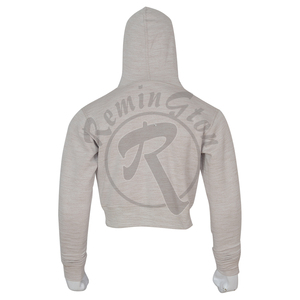 เสื้อฮู้ดตัวสั้นสำหรับผู้หญิงเสื้อครอปสำหรับผู้หญิงแฟชั่นแบบกำหนดโลโก้ได้เอง - Product Image 2