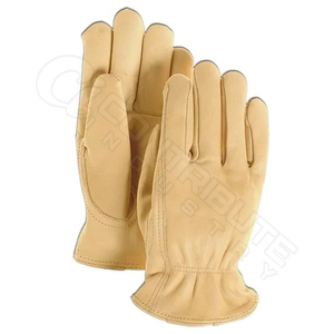 Comfortable Standard Grain Leather <b>Driver</b> <b>Gloves</b> for Daily Outdoor Casual Sports Use Plain Style Working <b>Drivers</b> <b>Gloves</b> - Product Image 2