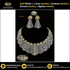 Collar de diseño de joyería africana para mujer con brazalete para compromiso fiestas de aniversario de boda o estilo de disfraz de Zirconia - Product Image 4