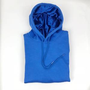 เสื้อฮู้ดผ้าฟลีซ 100% คอตตอน คุณภาพสูง สำหรับฤดูใบไม้ร่วง สีพื้น หนานุ่ม ปักลาย  บุซับในผ้าซาตินสำหรับผู้ชาย - Product Image 6