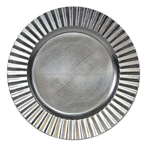 Plato de Presentación Gris de Lujo, Galvanizado, de Hierro Puro, Decorativo, para Mesa - Product Image 3