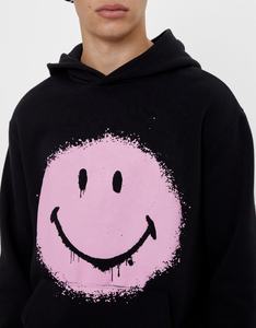 Sudadera con capucha de algodón estampada para hombre, personalizada en negro, para invierno, Sudadera con capucha, sudaderas con capucha personalizadas, color negro - Product Image 2