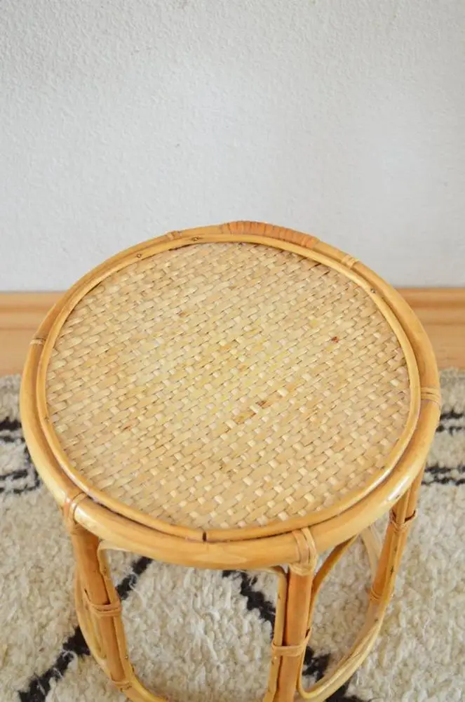 ヴィンテージ籐竹スツールサイドテーブル| Alibaba.com