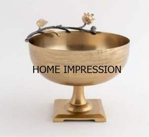 Cuencos de soporte de diseñador de ramas de latón y metal de Calidad exclusiva, cuencos de metal para servir alimentos de nuevo diseño de lujo a un precio asequible - Product Image 3