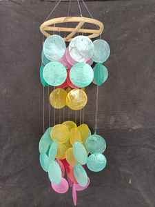 Carillones de viento hechos a mano para decoración de Exteriores, cortavientos con forma redonda, de nuevo diseño, indonesio - Product Image 5