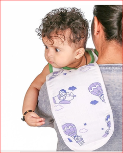 Conjunto de ropa de eructo de algodón orgánico para bebés, 100% unidades - Product Image 1
