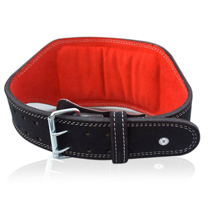 Cinturón de levantamiento de pesas de cuero de vaca de longitud personalizada para hombre con Bule de acero para levantamiento de pesas de gimnasio hecho en Sialkot Pakistán - Product Image 6