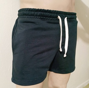 Short de sport et d'athlétisme pour hommes, en coton, taille élastique, avec poches et cordon de serrage, prêt pour échantillon, offre spéciale, - Product Image 4