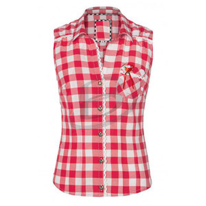 Chemise traditionnelle bavaroise pour homme, en coton à carreaux, manches longues, chemise d'Oktoberfest - Product Image 1