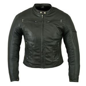 Chic Vegan <b>Leather</b> Biker <b>Jacket</b> for Women Stylish <b>Faux</b> <b>Leather</b> Moto <b>Jacket</b> with Zipper Detailing Trendy Outerwear for Her - Product Image 1