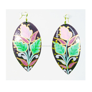 2025 ciudad de Nueva York básico pequeño logotipo ovalado turquesa redondo aro pendientes oro metal hueco redondo verde cobre turquesa mujeres - Product Image 5