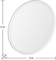 Miroir mural décoratif double KSN moderne en or, fait main, unique, circulaire, en verre biseauté, style Art Déco, pour chambre à coucher