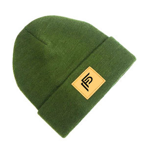 Bonnet tricoté unie, pour homme et femme, chapeau unisexe, avec Logo, brodé, couleur unie, pour l'hiver - Product Image 4