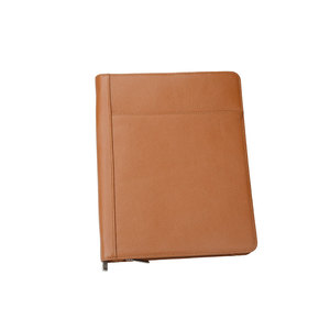 Brown Leather File <b>Folder</b> for Conference Durable Filing Product - Product Image 2