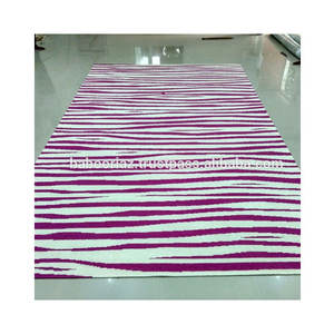 พรมทอมือขนสัตว์ลายหยักสีชมพูสีขาวแบบ100% สามารถซักได้เหมาะสำหรับห้องรับประทานอาหารในวันฮาโลวีนวันหยุดที่สามารถแข่งขันได้ - Product Image 1