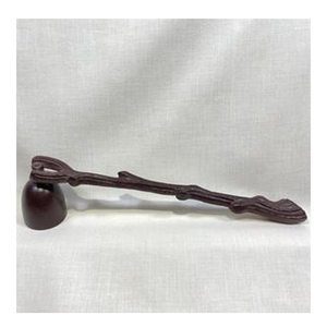 Snuffer de vela en relieve negro de latón antiguo hecho a mano, diseño elegante vintage hecho en India para ocasiones navideñas - Product Image 1