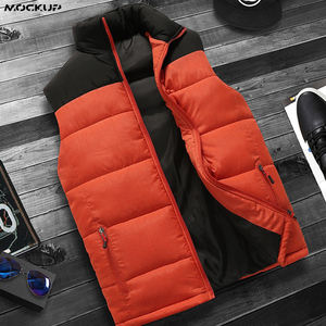 Gilet d'hiver matelassé Hommes Femmes Veste sans manches isolée en duvet Gilet léger pour vêtements de sport d'extérieur - Product Image 4