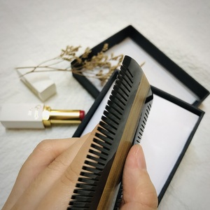[MEILLEURES VENTES] Peignes en corne naturelle Huong Dang, faits à la main, luxueux, élégants, de haute qualité, design à deux têtes pour le soin de la barbe et des cheveux, cadeau - Product Image 6