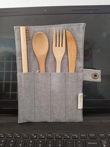 Cubiertos de bambú hechos a mano por vitrakraft, precio al por mayor - Product Image 6