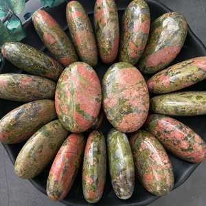 UNAKITE — pierre de palmier en cristal poli, portable, en pierres précieuses, pour guérison, vente en gros - Product Image 2