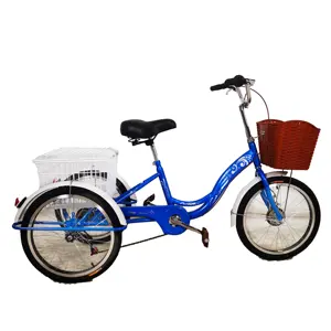 OEM Custom Adult Tricycle Bicycle Three Wheels 20 Inch Bike adult tricycle/three wheel bicycle/cargo tircycleLM-046