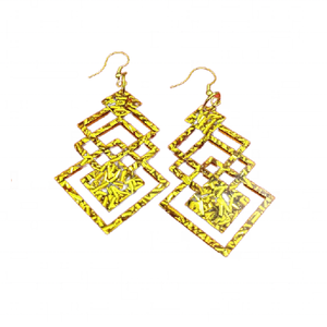 Femmes meilleure nouveauté mode boucles d'oreilles goutte bijoux en acrylique doré pour les filles pour la fête de Noël porter - Product Image 3