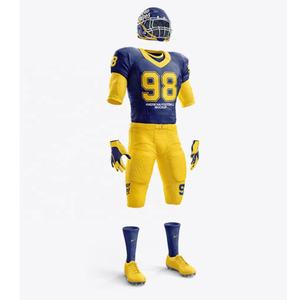 Ensembles de maillots de football américain légers de haute qualité Football rembourré à manches courtes antibactérien respirant évacuant l'humidité - Product Image 3