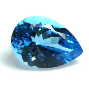 พลอยบุษราคัมสีฟ้าแบบสวิสปรับเทียบขนาดได้5X3-6X4มม. พลอยพลอยพลอยพลอยพลอยบุษราคัมกึ่งสวิสสีน้ำเงิน - Product Image 5