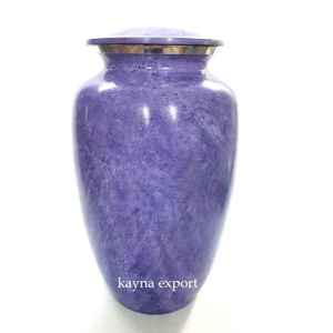 Urna Funeraria de Metal para Adultos con Acabado Azul y Diseño de Mármol, 200 Pulgadas Cúbicas, Estilo Europeo y Americano, Biodegradable, Kayna Export KY-1333 - Product Image 5