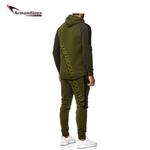 Traje de chándal de talla grande ecológico personalizado para hombre, pantalones ajustados de dos piezas para invierno, nuevo chándal de entrenamiento personalizable - Product Image 2