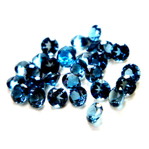 Topaze Bleue de Londres Naturelle Ovale Ronde Poire Mixte Forme Taille Personnalisée Pierre Naturelle Topaze Bleue Semi Précieuse Pierres Précieuses en Vrac - Product Image 3