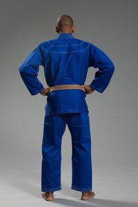 Kimono de Jiu-Jitsu Unisexe Sur Mesure Bleu Vierge Tissage Perlé 450 GSM 100% Coton Durable Respirant Logo Personnalisable - Product Image 6