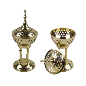 เครื่องใช้บนโต๊ะอาหารที่ใส่ธูปดีไซน์ทองเหลืองเรียบง่าย,เตาเผาธูปขัดเงาสำหรับออกแบบบ้านกลิ่น - Product Image 4