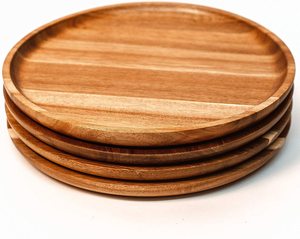 Placa cargador de madera de mango al por mayor para la cena que sirve restaurantes y hogar tamaño personalizado y venta caliente - Product Image 3