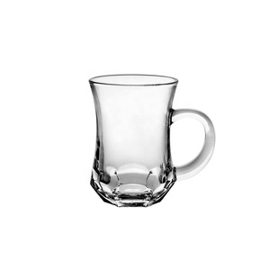 Luwu — tasses à café en <span class=keywords><strong>verre</strong></span> irisé, verres à thé royal, avec poignée, prix d'usine, nouveau Design, 135ml - Product Image 5
