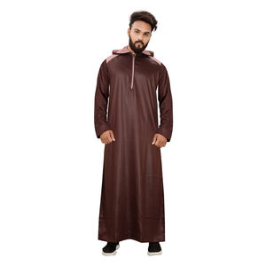 2021 Thobe islámica hombres ropa Juba Jubba Jubah Jubbah Thobe ser islámica traje vestido Daffah Dafah - Product Image 1