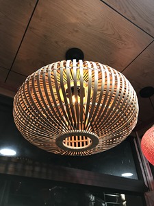 Forma personalizada Venta al por mayor Aplicación de sala de estar Acabado Lámpara de bambú de alta calidad Mimbre Ratán Exportación de Vietnam - Product Image 4