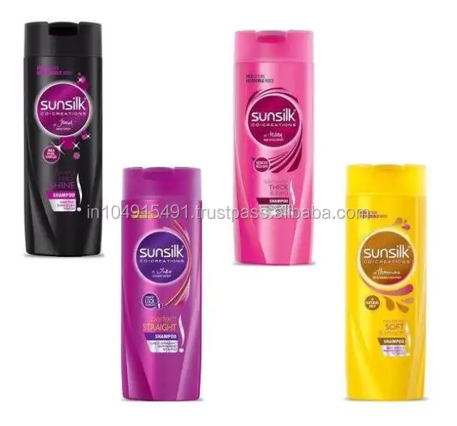 Sunsilk Shampoo Preto/Rosa/Roxo/Amarelo Cuidados Com Os Cabelos