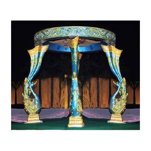 ภาพตัดปะรูปนกยูงสำหรับงานแต่งงานของอินเดียแมนดาแต่งงานทำจากใยไฟเบอร์สำหรับพิธีแบบอินเดียฉากหลังติดประตูออสเตรเลียสหรัฐอเมริกา - Product Image 1