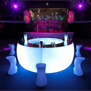 Recargable Multicolor LED control remoto luminosa LED ronda <span class=keywords><strong>Bar</strong></span> - Product Image 2