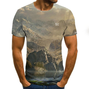 Oem Clothing-camisetas de algodón para hombre, camisas de gran tamaño con anillo de 220GMS - Product Image 3