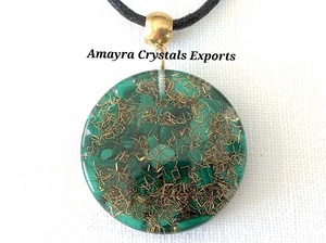 Orgonite Malachite Oeil De Horus Pendentif | | Gros Orgonite Produits pour vente | | Acheter En Ligne De Amayra Cristaux Exportations - Product Image 2