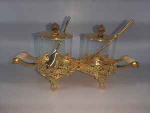 Cuenco de oro de 24 quilates para servir, artículo de regalo, tazón de fruta seca de oro de diseño único, decoración para el hogar y la Mesa - Product Image 2