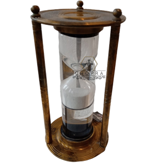 2022 new design glitter sand timers customized sand colors traditional funnel shape countertop garniture 3 minutes sand clock