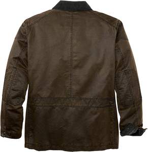 Chaqueta de Algodón Vintage de Alta Calidad para Hombre, Diseño Casual Ajustado con Cuello Alto, Impresión Personalizada, Color Sólido, Lona para la Temporada de Invierno - Product Image 4