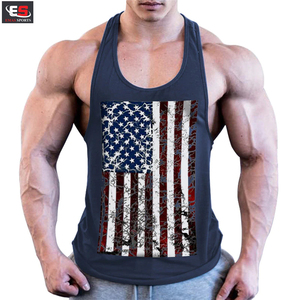 OEM personalizado de los hombres de gimnasio Stringer Tank Top 100% algodón/poliéster de alta calidad ropa de fitness transpirable Casual de talla grande - Product Image 6