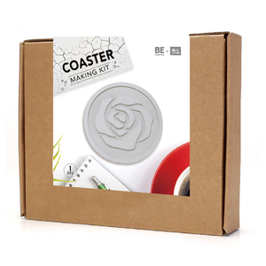 Kit de bricolage pour sous-verres floraux en béton, ensemble d'artisanat pour la décoration de la maison, projet artistique DIY - Product Image 6