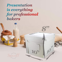 Boîte d'emballage pour gâteaux en carton ondulé de bonne qualité, finition brillante/mate, revêtement UV, couleurs personnalisées, design respirant, cadre photo