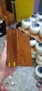 Urna de cremación de mascotas, suministros funerarios de doble pata con forma rectangular, grabado, Brassworld, India - Product Image 2